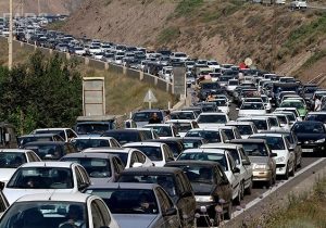 ترافیک سنگین در محورهای منتهی به مازندران