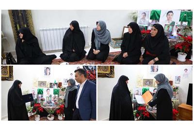 ابلاغ پیام وزیر تعاون، کار و رفاه اجتماعی به خانواده شهید نوجوان