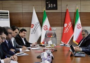 نشست مشترک مدیر عامل بانک ملت و رییس دانشگاه صنعتی شریف