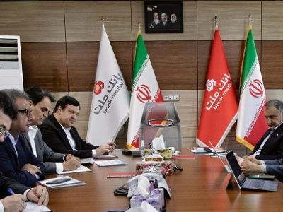 نشست مشترک مدیر عامل بانک ملت و رییس دانشگاه صنعتی شریف