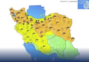 هشدار نارنجی؛ طوفان گرد و خاک و باد شدید در راه است