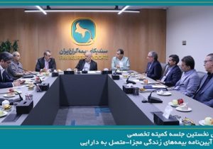 برگزاری نخستین جلسه کمیته تخصصی بررسی آیین‌نامه بیمه‌های زندگی مجزا-متصل به دارایی