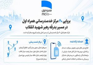 برپایی ۲۰ مرکز خدمت رسانی همراه اول در مسیر بدرقه رهبر شهید انقلاب