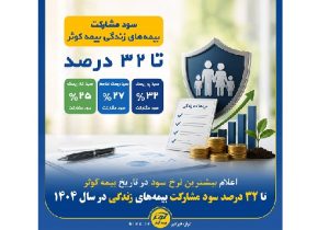 اعلام بیشترین نرخ سود مشارکت بیمه‌های زندگی در تاریخ بیمه کوثر
