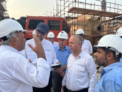 بازدید رئیس هیات عامل ایدرو از پالایشگاه سوم پارس جنوبی
