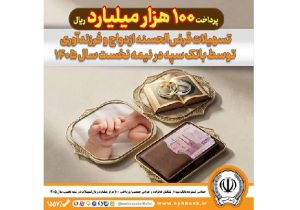 حمایت گسترده بانک سپه از تشکیل خانواده و جوانی جمعیت