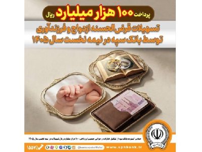 حمایت گسترده بانک سپه از تشکیل خانواده و جوانی جمعیت