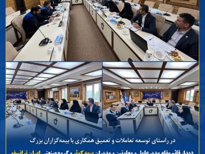 دیدار قائم مقام مدیر عامل بیمه کوثر از گروه صنعتی ایران ترانسفو