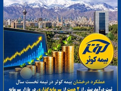 ثبت درآمد ۲ همتی بیمه کوثر از سرمایهگذاری در بازار سرمایه طی سال جاری