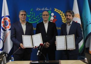 امضای سند همکاری بین صندوق بیمه اجتماعی و شرکت سهامی فرش ایران