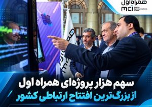 سهم پر رنگ همراه اول در افتتاح پروژههای ارتباطی کشور