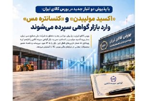 «اکسید مولیبدن» و «کنسانتره مس» وارد بازار گواهی سپرده میشوند