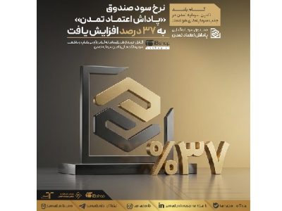 نرخ سود صندوق «پاداش اعتماد تمدن» به ۳۷ درصد افزایش یافت