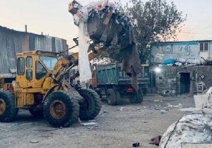 جمعآوری بیش از ۲ تن پسماند خشک از دو گاراژ غیرمجاز در منطقه ۱۹ تهران